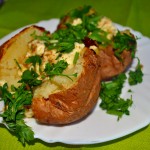 Запеченный картофель с брынзой
